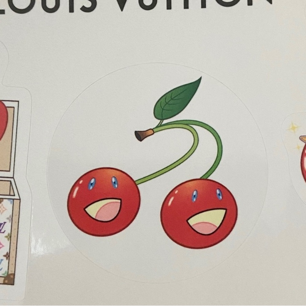 Louis Vuitton Takashi Murakami Cherry Sticker Set - Picture 3 of 4